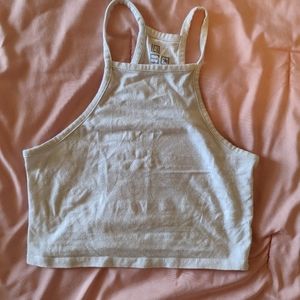 White tank crop top